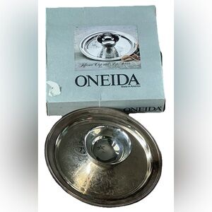 Oneida Jefferson Chip and Dip Server 12 1/2 inch Silverplate with Box